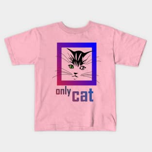 only face cat cutes Kids T-Shirt